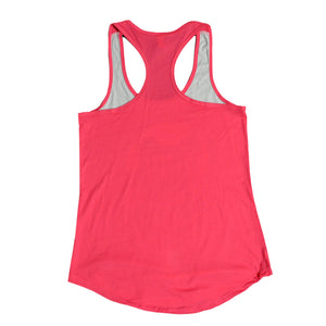 Beach Crusin Ladies White and Pink Tank Top