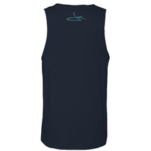 Load image into Gallery viewer, Sunset Palm Tank Top - MIdnight Navy